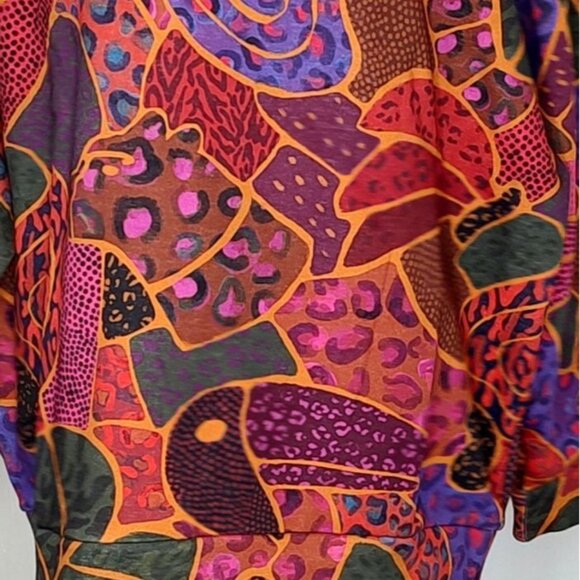 FARM Rio Sweatshirt S Hideen Animals Beaded Balls ASO TV Colorful Pullover - Picture 6 of 15